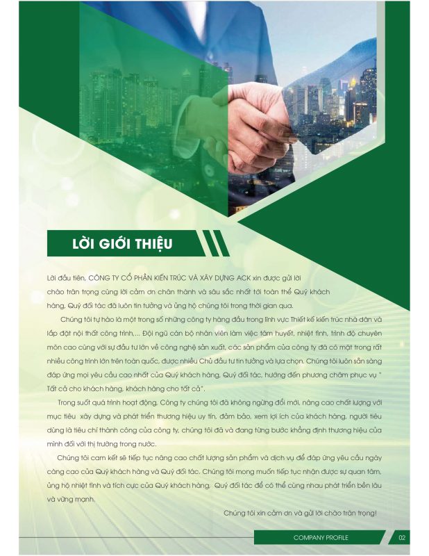 giới thiệu công ty